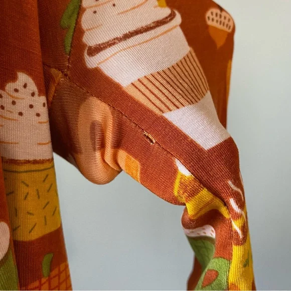 Little Sleepies Pumpkin Spice Zippy - Picture 3 of 6